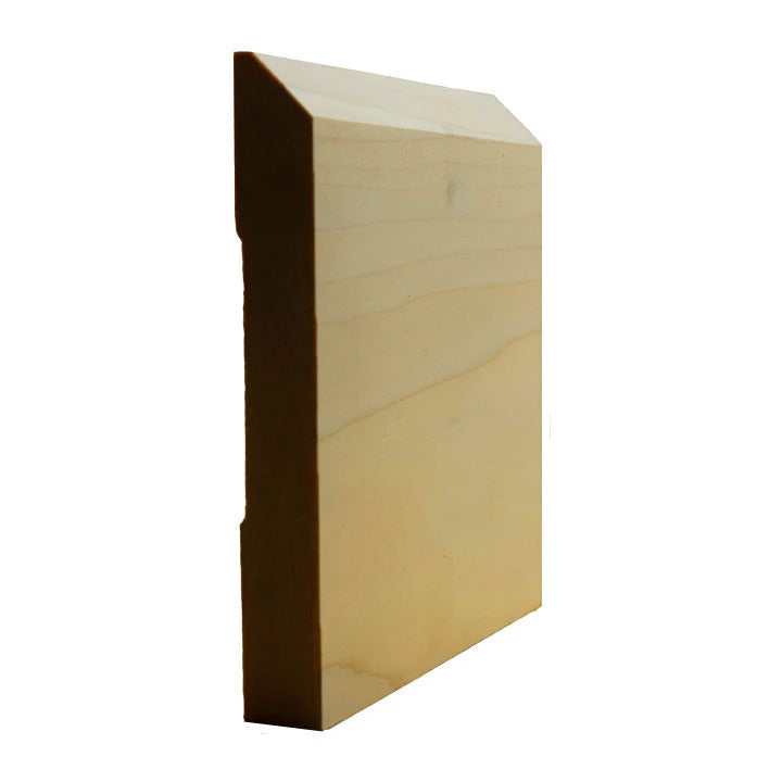 Poplar Beveled Edge Baseboard Trim EWBB15-P