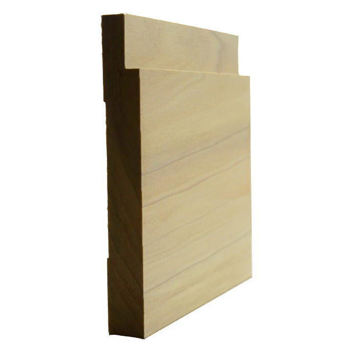 Poplar Notched Baseboard Trim EWBB18-P