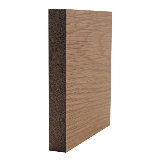 White Oak Square Edge Craftsmen Baseboard Trim EWBB53-W