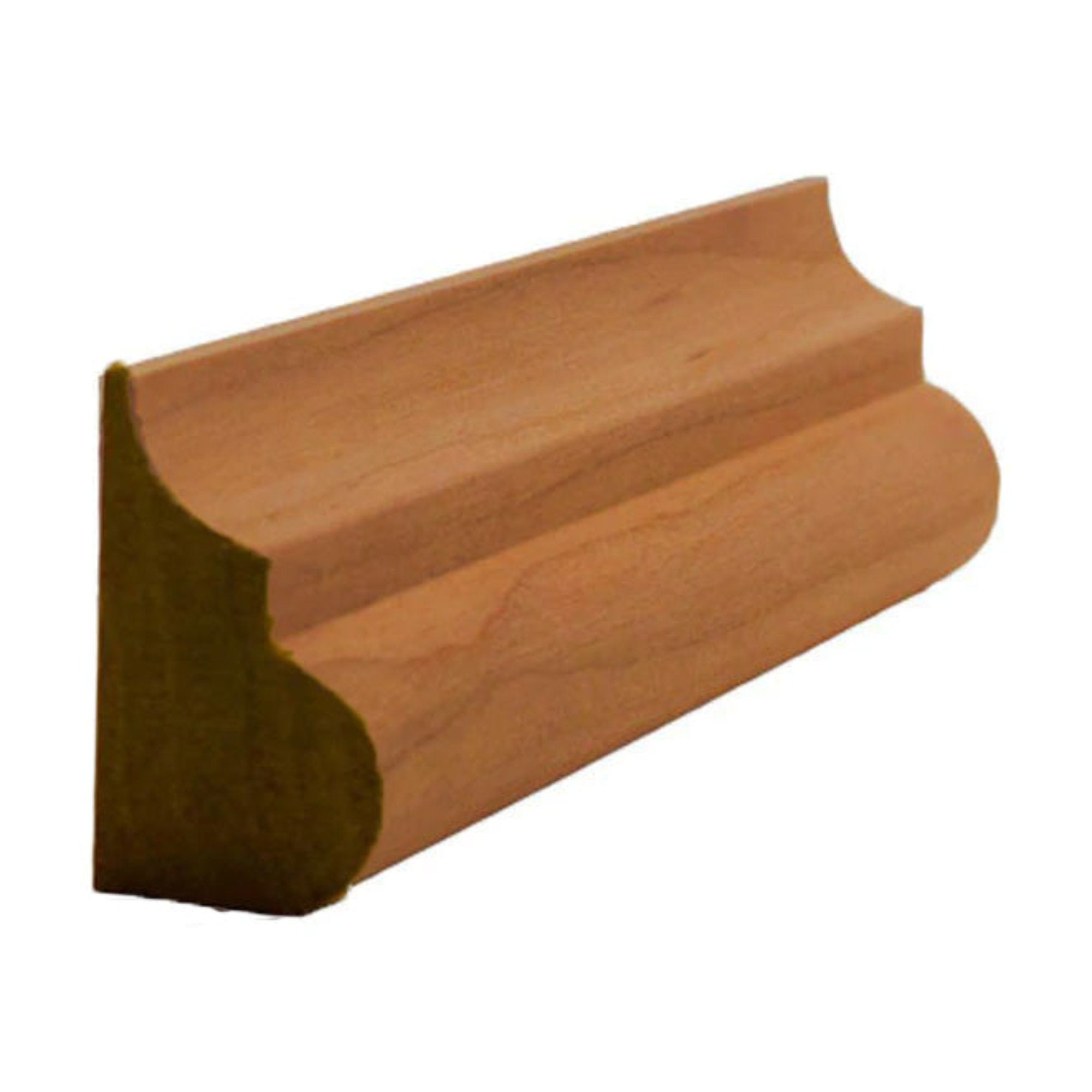 Base Cap Molding Trim 3/4 inch x 1-7/16 inch Solid Hardwood - NewMouldings