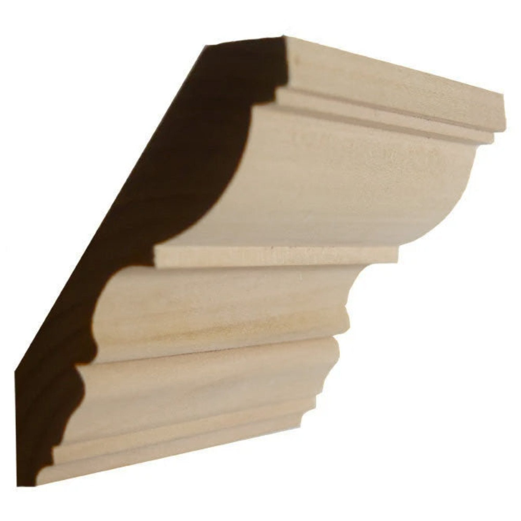 Poplar Traditional Crown Moulding Trim EWCR30-P