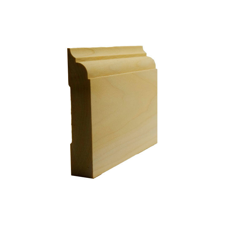 Poplar Nose and Cove Baseboard Trim Moulding EWBB22-P