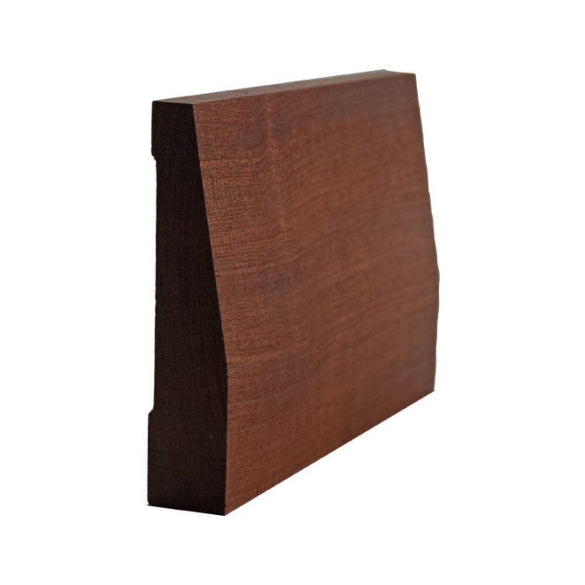 Sapele Mahogany Beveled Baseboard Trim Molding EWBB32-S