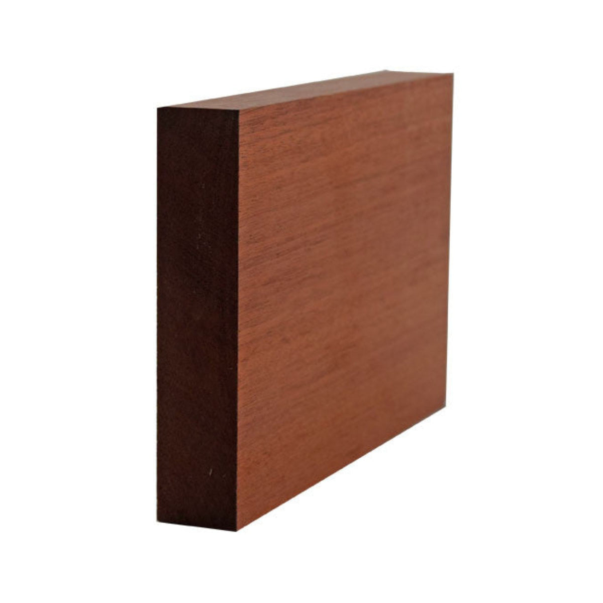 Sapele Mahogany Square edge Craftsmen Baseboard Trim EWBB52-S