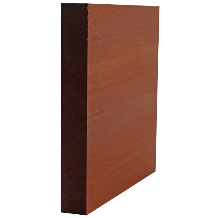 Sapele Mahogany Square edge Craftsmen Baseboard Trim EWBB53-S