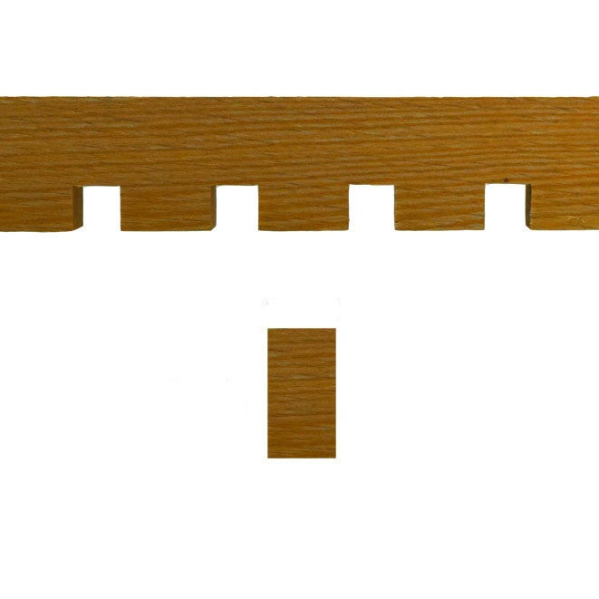 Red Oak Large Dentil Trim Molding EWCD93-R