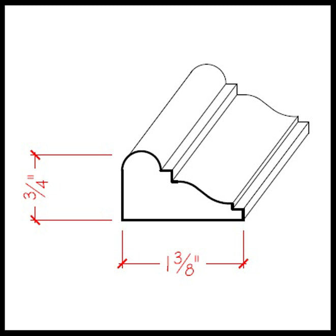 Panel Molding EWPM14 Line Drawing