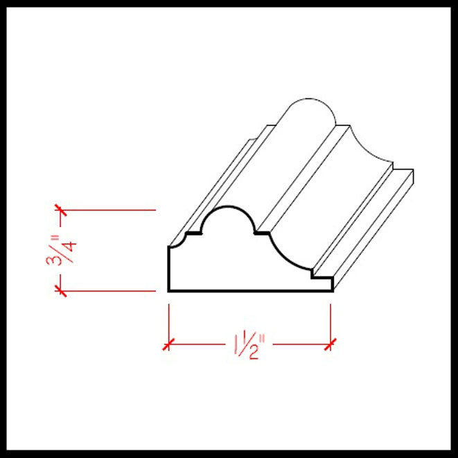 Panel Molding EWPM19 Line Drawing