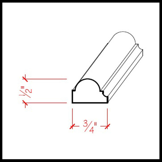 Panel Molding EWPM32 Line Drawing