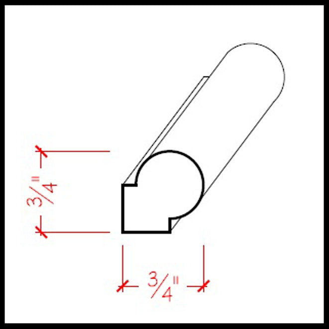 Panel Molding EWPM40 Line Drawing