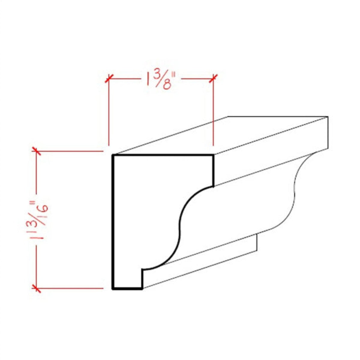 Solid Crown EWSC15 Line Drawing