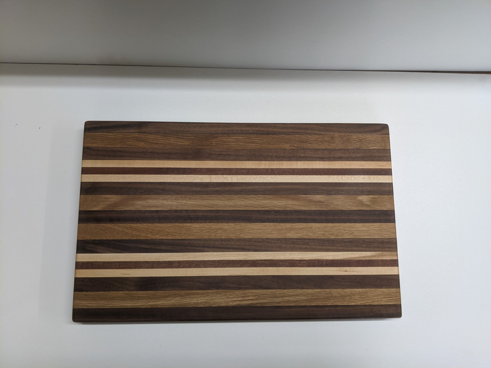 Maple with Four Red Stripes Cutting Board